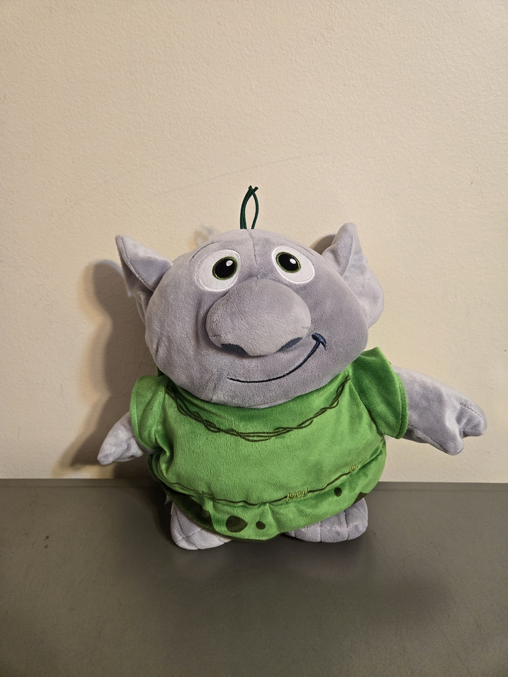Disney Gray and Green Troll Plush Stuffed Animal